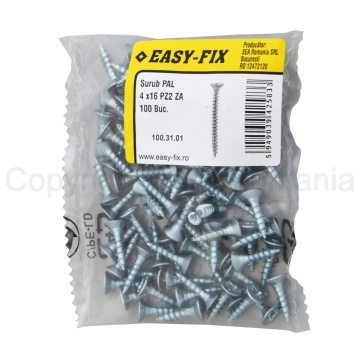 Surub pentru PAL si lemn cap inecat 4x16 PZ2 - Img 2