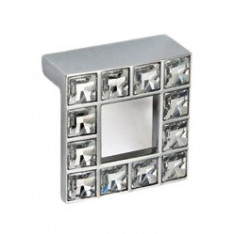 Buton mobila WPO550.032.KR02 crom lucios cristale Swarovski Giusti