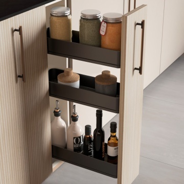 Cos Jolly Easy Handling cu glisiera extragere totala si amortizare, antracit, corp 150mm, 200mm, 3 niveluri - Img 3