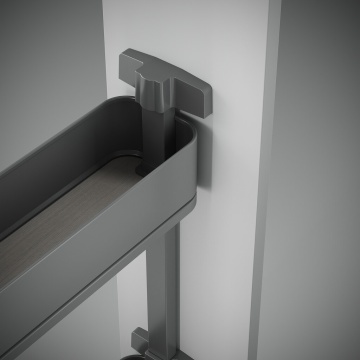 Cos Jolly Easy Handling cu glisiera extragere totala si amortizare, antracit, corp 150mm, 200mm, 2 niveluri - Img 4