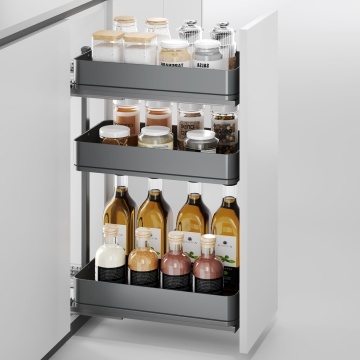 Cos Jolly Easy Handling cu glisiera extragere totala si amortizare, corp 300mm, 400mm ,3 niveluri, gri antracit