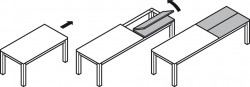 Extensie masa Pottker - ALU77 Front Slide Hafele