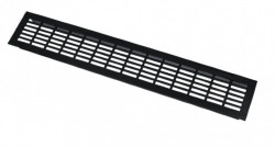 Grila ventilatie aluminiu 480x80mm, finisaj negru