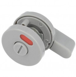 Incuietoare plastic gri cabina toaleta, accesorii si feronerie compartimentari toalete HPL compact
