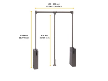 Lift haine 10kg finisaj titan accesorii dressing Quartz - Img 11