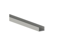 Profil orizontal aluminiu 2900mm sistem usi glisante GALEX OPTIM 18mm