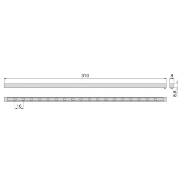 Proiector LED Multidot pentru profil Diwo 24 V/DC, 310 mm, neutra 4000 K, finisaj negru - Img 7