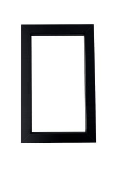 Rama aluminiu profil Z25, finisaj negru mat