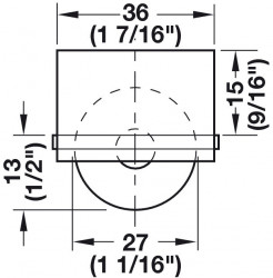 Sistem rotativ blat Hafele