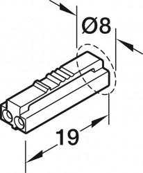 Senzor actionare sertar/usa,alimentare bandă LED Loox5 833.89.251
