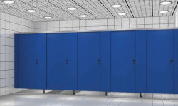 Set accesorii cabine toaleta plastic gri