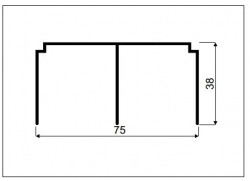 Sina superioara aluminiu 4m sistem usi glisante Blue18 Frame Sevroll