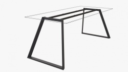 Structura birou HA Side finisaj negru mat sistem Hide