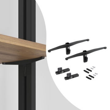 Suport polita lemn sistem modular dressing Zero finisaj negru