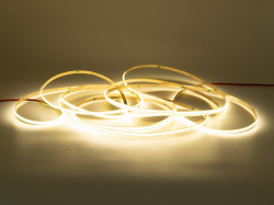 Banda LED Mono COB 5mm 24V, 6W | 3000K, lumina - alb cald 5m Siro