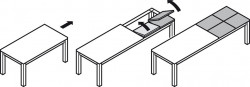 Extensie masa Pottker - ALU77 Front Slide Hafele