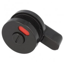 Incuietoare plastic pentru cabina toaleta negru, accesorii si feronerie compartimentari HPL compact