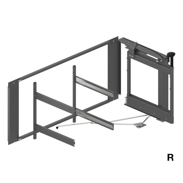 Mecanism corp de colt Magic Corner Comfort finisaj antracit cu insertie de stejar - Img 2