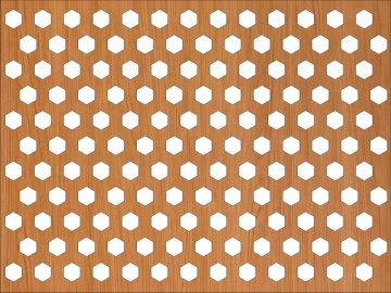 Panou perforat din HDF model HEXAGON - Img 4