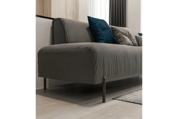 Picior mobilier, canapele RONDA H150, 180mm, finisaj negru mat - Img 2