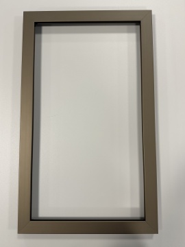 Rama aluminiu profil lat Z5, finisaj bronz