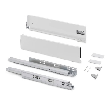 Sertar EV H93mm, 300mm, soft close, 3D, 40kg, alb