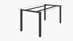 Structura birou HUBO 800 finisaj negru mat sistem Hide