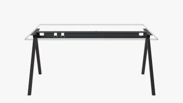 Structura masa sau birou TEEN finisaj negru mat sistem Desk Bar - Img 2