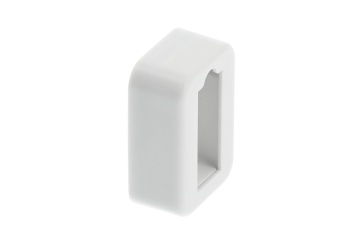 Suport bara haine dreptunghiulara 33x12mm finisaj alb