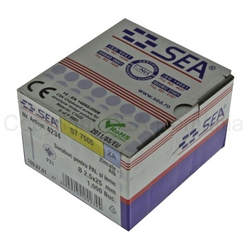 Surub pentru PAL si lemn cap inecat 2,5x25 PZ1 zincat alb - Img 2