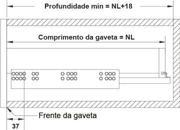 Glisiera MATRIX A30 Syncro 19 extensie totala cu cuplaje Hafele - Img 5