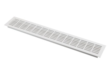 Grila ventilatie aluminiu 480x80mm, finisaj alb