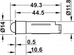 Intrerupator modular cu senzor detectare miscare 833.89.333 Hafele Loox