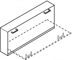 Picior telescopic feronerie pat rabatabil 271.95.203 Hafele