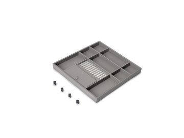 Organizator piele bijuterii si accesorii cu rama finisaj titan, accesorii dressing Quartz - Img 6
