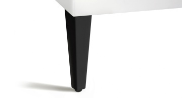 Picior mobila 222, H100mm si H150mm, finisaj negru mat - Img 2
