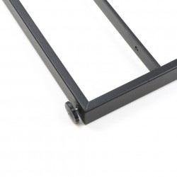 Rama polita biblioteca H830x350mm, finisaj negru, set 2 rame