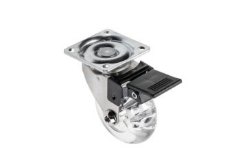 Rola silicon cu frana D50mm, 40kg KM-RD-50-CF