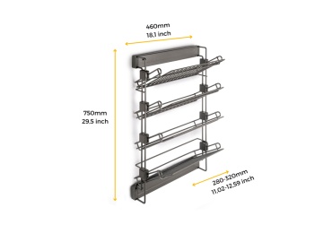 Suport lateral pantofi finisaj titan accesorii dressing Quartz - Img 6