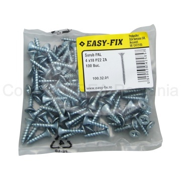 Surub pentru PAL si lemn cap inecat 4x18 PZ2 - Img 3