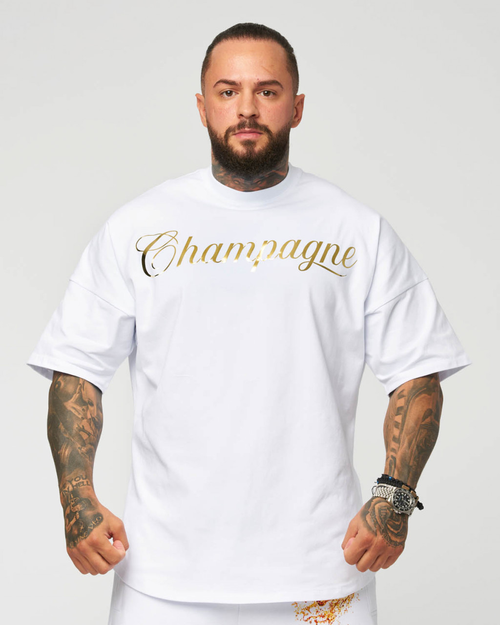 T Shirt Champagne Gold YRW Oversized