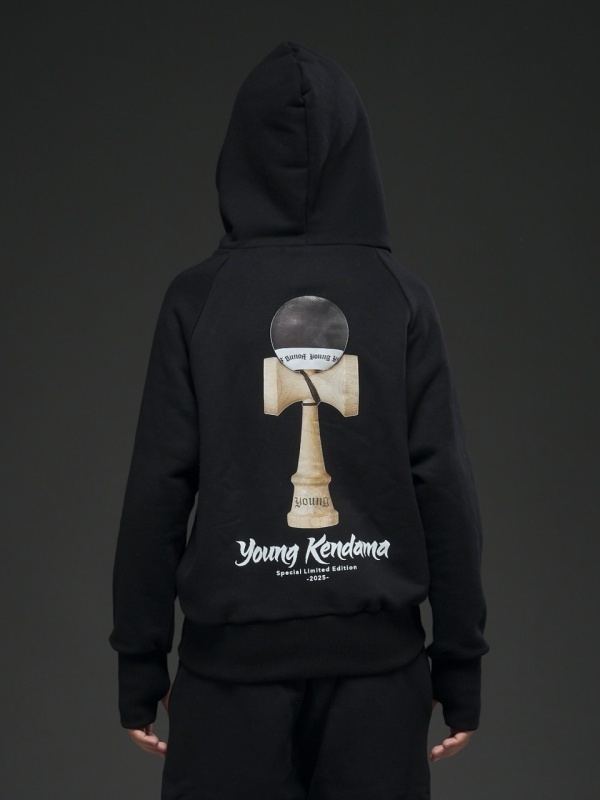 Hanorac negru zipp kendama neagra - Img 3