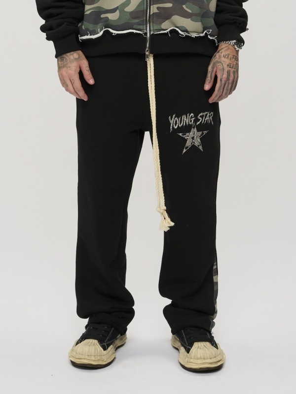 Pantalon negru/camo star - Img 2