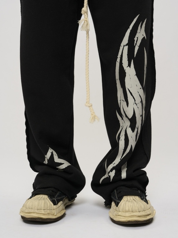 Pantalon negru star flame - Img 6