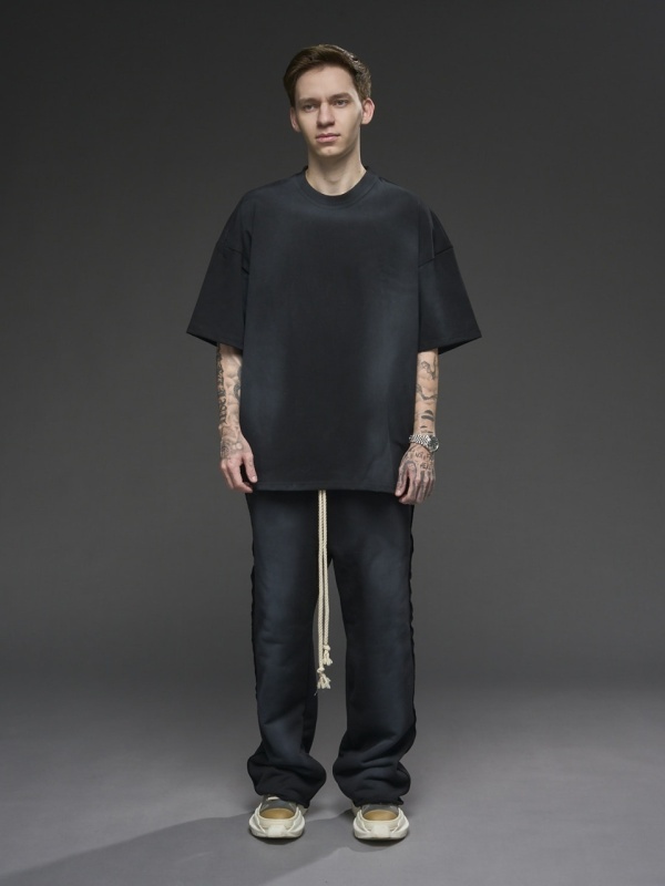 Pantalon negru urban YOUNG - Img 3