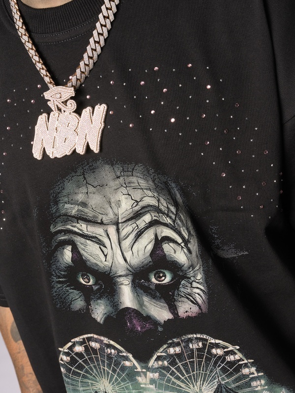 Tricou negru Clown Night shine - Img 2