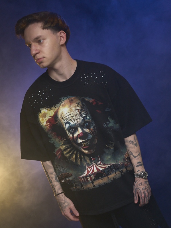 Tricou negru Clown shine - Img 5