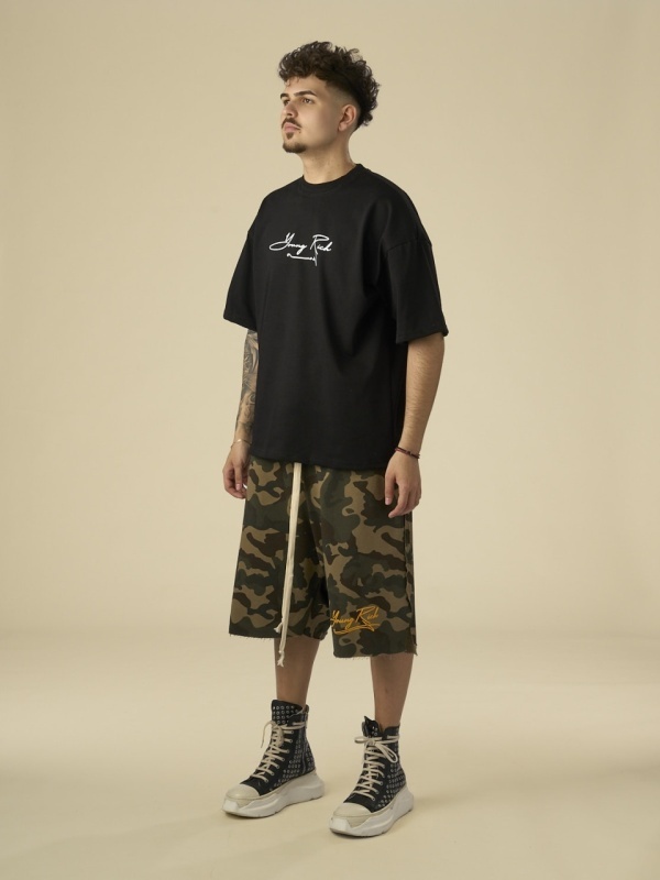Tricou negru sign/band white - Img 4