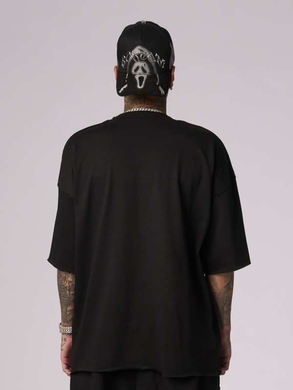 Tricou negru USA flag shine - Img 5