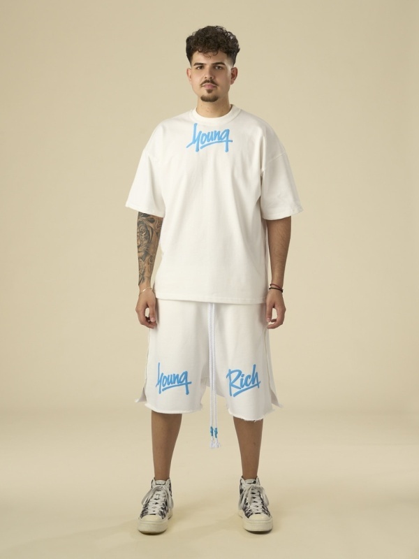 Tricou unt Young Rich blue puff - Img 4